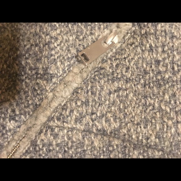 Grey and white jacket with silver hardware.  NWT - Picture 5 of 7